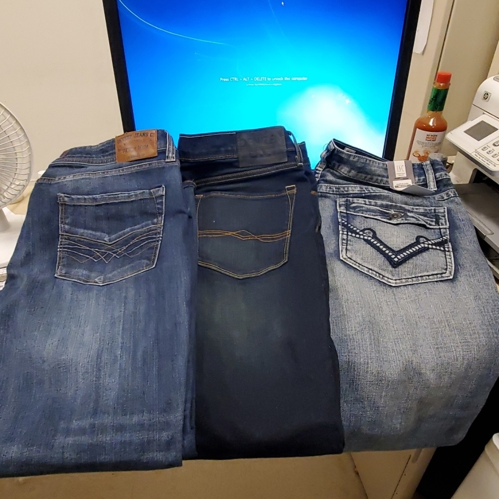 Men's Jeans lot of 3